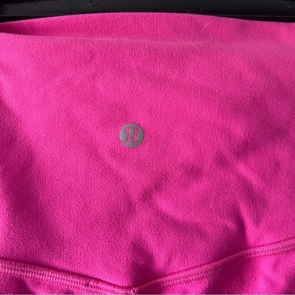 Lululemon Hot Pink High Rise Biker Shorts Size 14 - Picture 3 of 6
